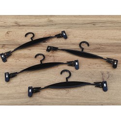 Вішалка прищіпка для білизни на 25см (чорна) №2